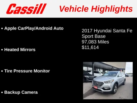 Another view of 2017 Hyundai Santa Fe Sport 2.4 Base for sale in Cedar Rapids, IA at Cassill Motors