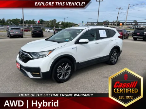 White 2022 Honda CR-V Hybrid EX-L for sale in Cedar Rapids, IA