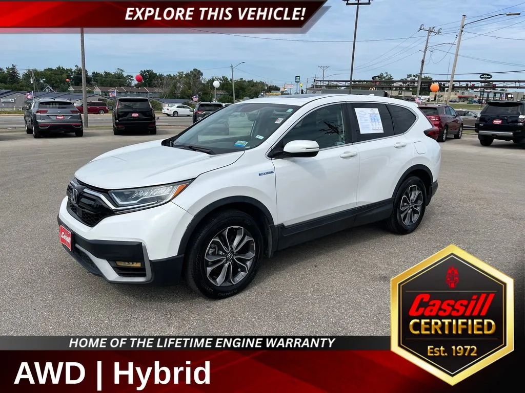 White 2022 Honda CR-V Hybrid EX-L for sale in Cedar Rapids, IA
