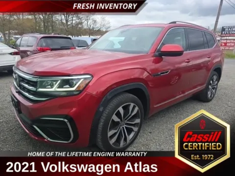 Red 2021 Volkswagen Atlas 3.6L V6 SEL Premium R-Line for sale in Cedar Rapids, IA