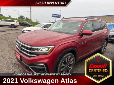 Red 2021 Volkswagen Atlas 3.6L V6 SEL Premium R-Line for sale in Cedar Rapids, IA