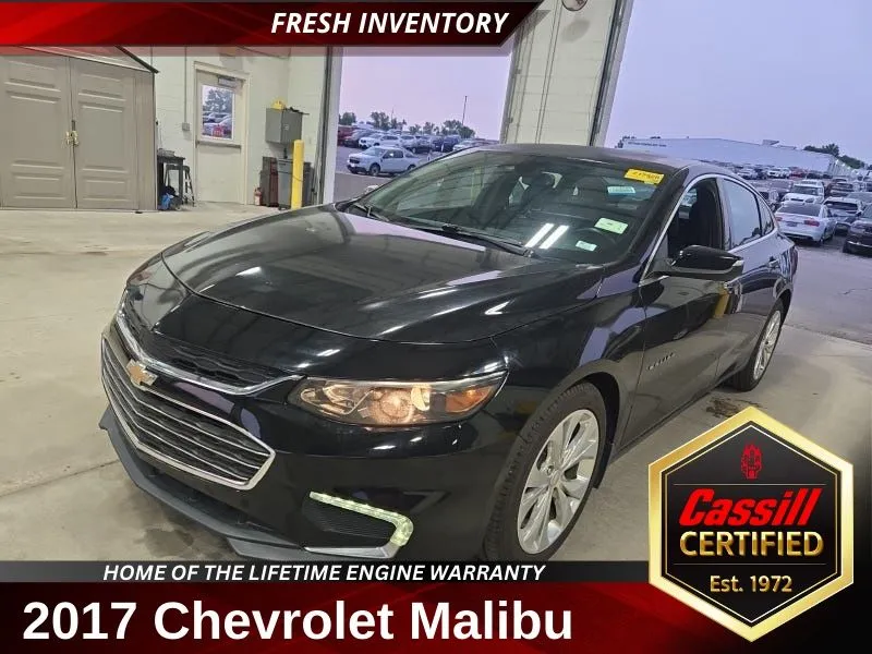 Black 2017 Chevrolet Malibu Premier for sale in Cedar Rapids, IA