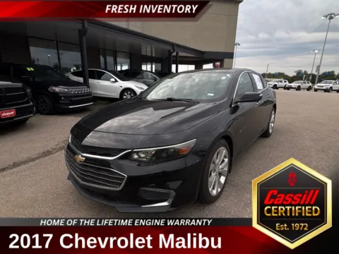Black 2017 Chevrolet Malibu Premier for sale in Cedar Rapids, IA