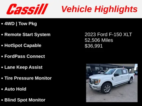 Another view of 2023 Ford F-150 XLT for sale in Cedar Rapids, IA at Cassill Motors