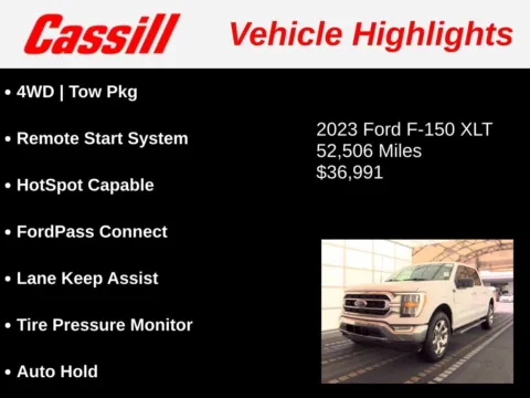 Another view of 2023 Ford F-150 XLT for sale in Cedar Rapids, IA at Cassill Motors