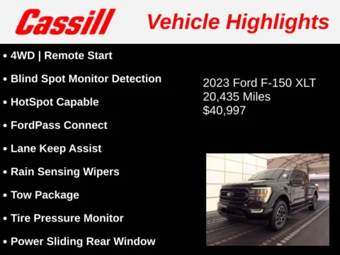 Another view of 2023 Ford F-150 XLT for sale in Cedar Rapids, IA at Cassill Motors