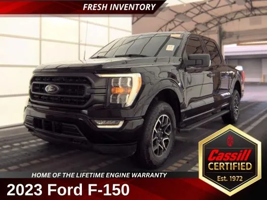 Black 2023 Ford F-150 XLT for sale in Cedar Rapids, IA