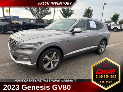 Silver 2023 Genesis GV80 3.5T Advanced + for sale in Cedar Rapids, IA
