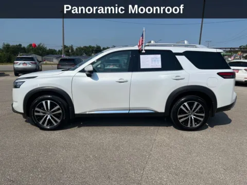 Photos of 2025 Nissan Pathfinder Platinum for sale in Cedar Rapids, IA at Cassill Motors