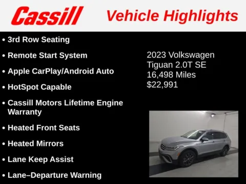 Another view of 2023 Volkswagen Tiguan 2.0T SE for sale in Cedar Rapids, IA at Cassill Motors