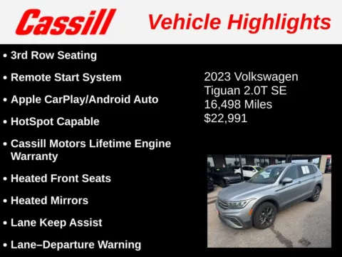 Another view of 2023 Volkswagen Tiguan 2.0T SE for sale in Cedar Rapids, IA at Cassill Motors