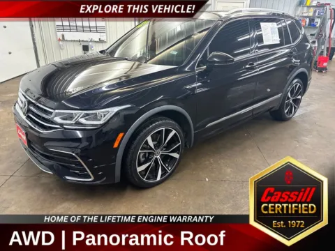 Black 2022 Volkswagen Tiguan 2.0T SEL R-Line for sale in Cedar Rapids, IA