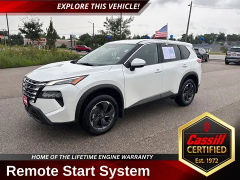 White 2025 Nissan Rogue SV for sale in Cedar Rapids, IA