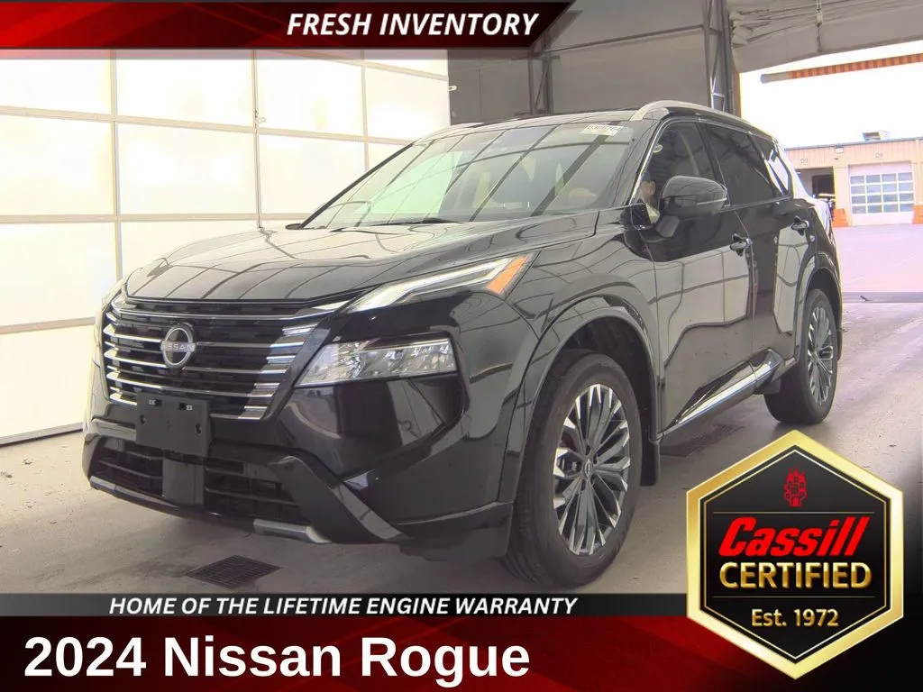 Black 2024 Nissan Rogue Platinum for sale in Cedar Rapids, IA