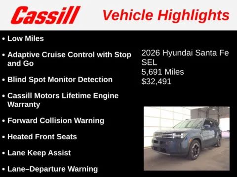 Another view of 2026 Hyundai Santa Fe SEL for sale in Cedar Rapids, IA at Cassill Motors