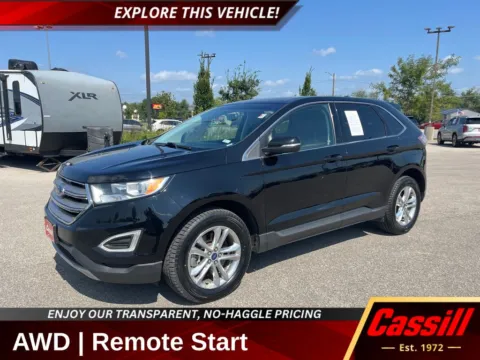 Black 2017 Ford Edge SEL for sale in Cedar Rapids, IA