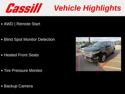 Another view of 2017 Ford Edge SEL for sale in Cedar Rapids, IA at Cassill Motors