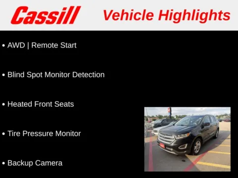 Another view of 2017 Ford Edge SEL for sale in Cedar Rapids, IA at Cassill Motors