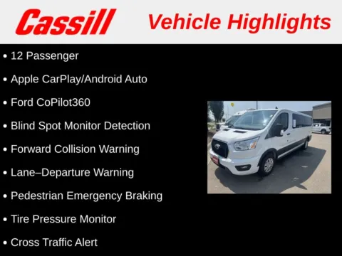 Another view of 2022 Ford Transit-350 XL for sale in Cedar Rapids, IA at Cassill Motors