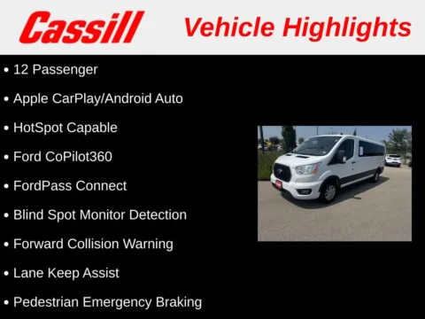 Another view of 2021 Ford Transit-350 XLT for sale in Cedar Rapids, IA at Cassill Motors