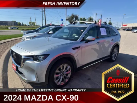 Silver 2024 Mazda CX-90 3.3 Turbo Premium Plus for sale in Cedar Rapids, IA