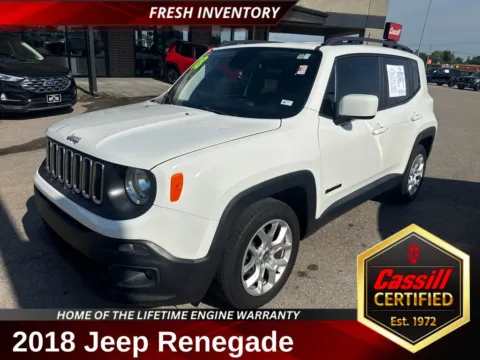 White 2018 Jeep Renegade Latitude for sale in Cedar Rapids, IA