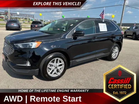 Black 2023 Ford Edge SEL for sale in Cedar Rapids, IA
