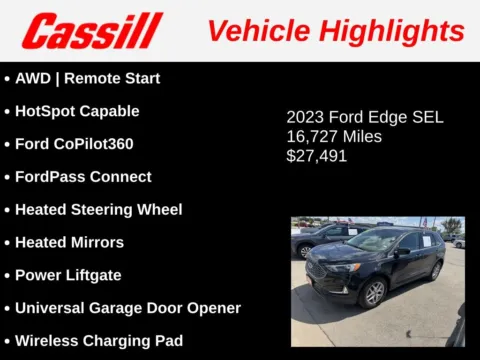Another view of 2023 Ford Edge SEL for sale in Cedar Rapids, IA at Cassill Motors