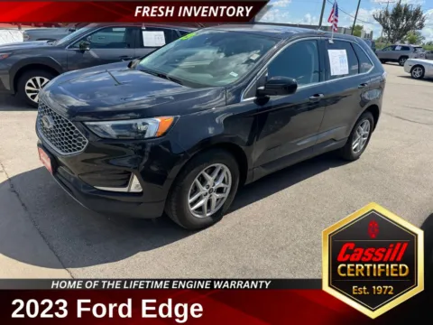 Black 2023 Ford Edge SEL for sale in Cedar Rapids, IA