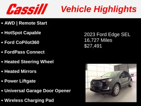 Another view of 2023 Ford Edge SEL for sale in Cedar Rapids, IA at Cassill Motors