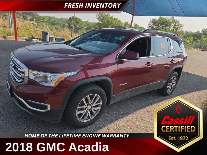 Red 2018 GMC Acadia SLE-2 for sale in Cedar Rapids, IA