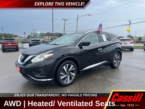Black 2016 Nissan Murano Platinum for sale in Cedar Rapids, IA