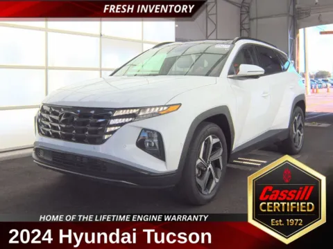 White 2024 Hyundai Tucson Hybrid Limited for sale in Cedar Rapids, IA