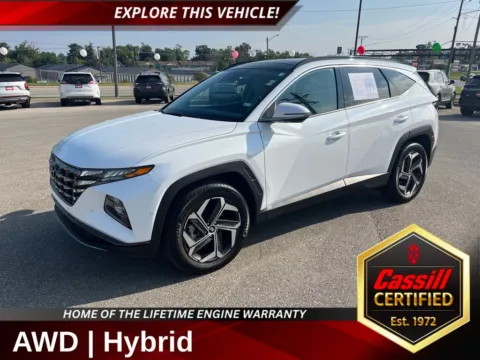 White 2024 Hyundai Tucson Hybrid Limited for sale in Cedar Rapids, IA