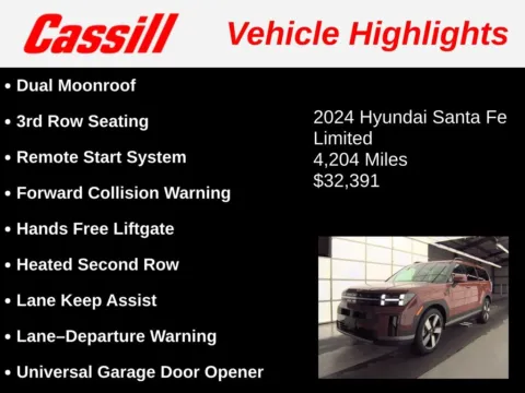 Another view of 2024 Hyundai Santa Fe Limited for sale in Cedar Rapids, IA at Cassill Motors