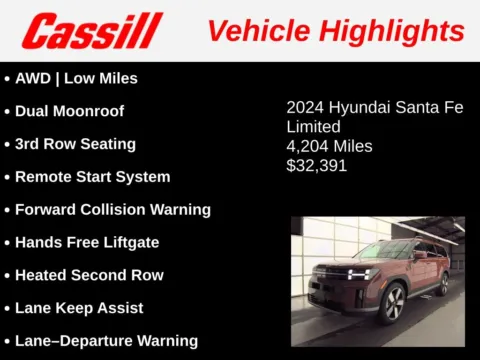 Another view of 2024 Hyundai Santa Fe Limited for sale in Cedar Rapids, IA at Cassill Motors