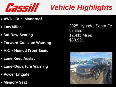 Another view of 2025 Hyundai Santa Fe Limited for sale in Cedar Rapids, IA at Cassill Motors