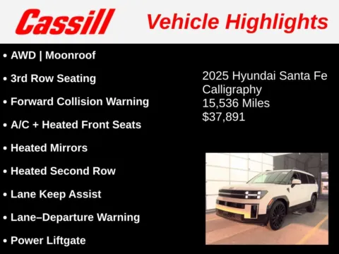 Another view of 2025 Hyundai Santa Fe Calligraphy for sale in Cedar Rapids, IA at Cassill Motors