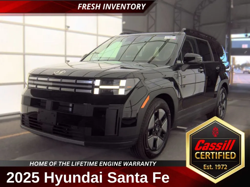 Black 2025 Hyundai Santa Fe Hybrid SEL for sale in Cedar Rapids, IA