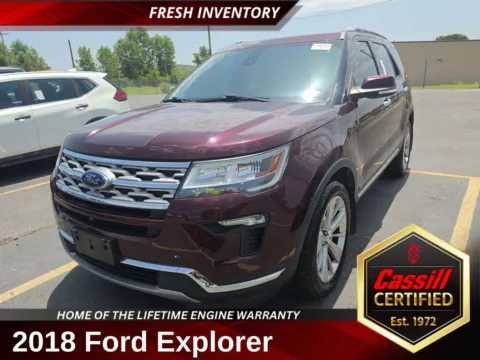 Red 2018 Ford Explorer Limited for sale in Cedar Rapids, IA