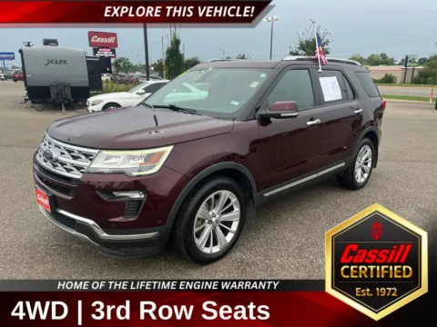 Red 2018 Ford Explorer Limited for sale in Cedar Rapids, IA