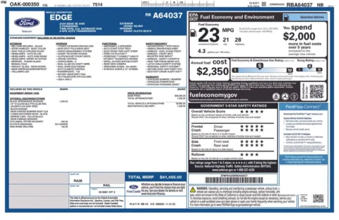 Photos of 2024 Ford Edge SE for sale in Cedar Rapids, IA at Cassill Motors