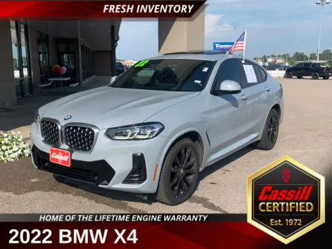 Gray 2022 BMW X4 xDrive30i for sale in Cedar Rapids, IA
