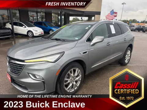 Gray 2023 Buick Enclave Essence for sale in Cedar Rapids, IA