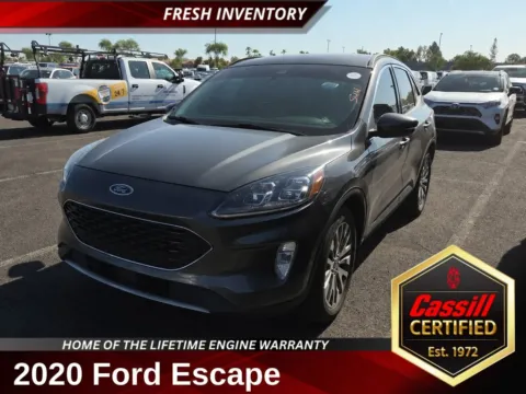 Gray 2020 Ford Escape Titanium for sale in Cedar Rapids, IA