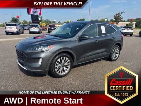 Gray 2020 Ford Escape Titanium for sale in Cedar Rapids, IA