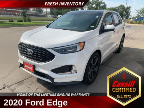 White 2020 Ford Edge ST for sale in Cedar Rapids, IA