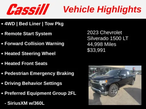 Another view of 2023 Chevrolet Silverado 1500 LT for sale in Cedar Rapids, IA at Cassill Motors