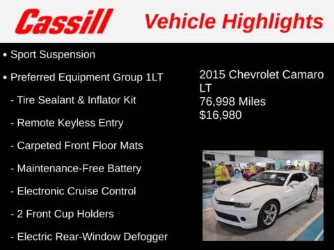 Another view of 2015 Chevrolet Camaro 1LT for sale in Cedar Rapids, IA at Cassill Motors