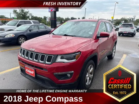 Red 2018 Jeep Compass Latitude for sale in Cedar Rapids, IA